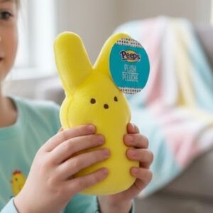 NWT Peeps Easter Bunny Yellow Soft Plush Toy